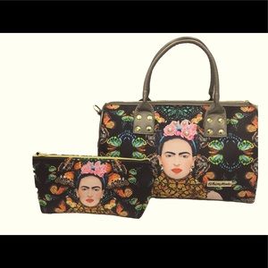 Monarch Frida Kahlo duffel bag set purse shoulder